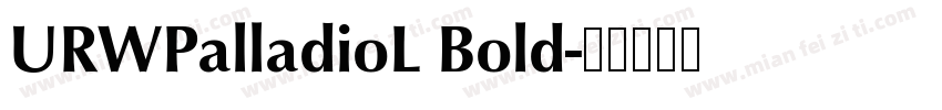 URWPalladioL Bold字体转换